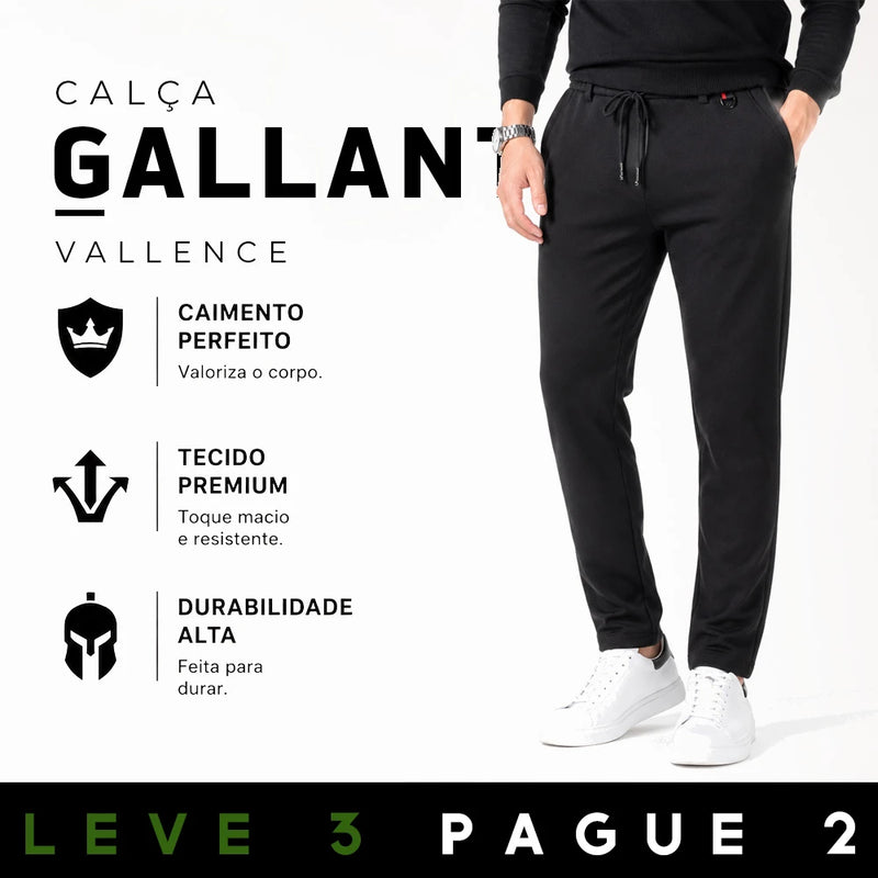 [LEVE 3 PAGUE 2]Calça Masculina Gallant em Algodão e Poliéster (Classe, Força e Sofisticação!)