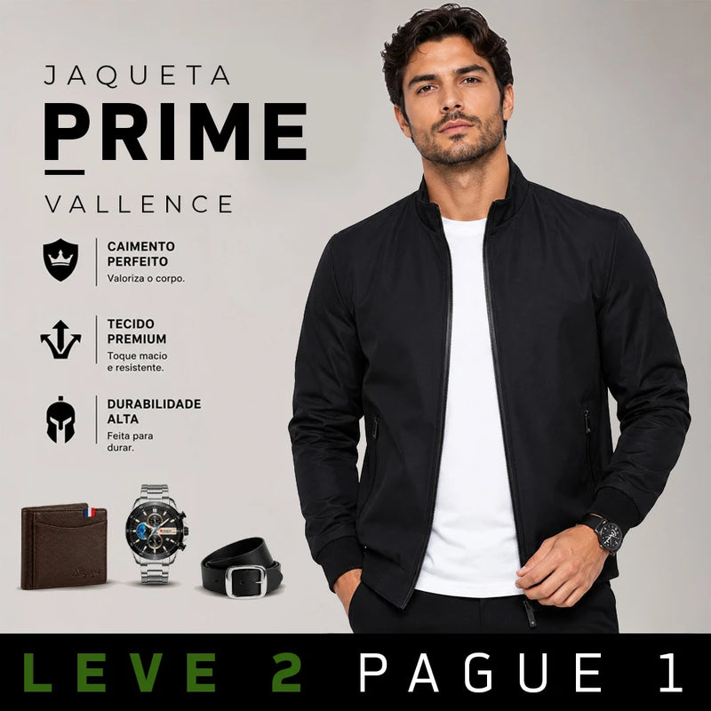 [LEVE 2 PAGUE 1] Jaqueta Masculina Prime em SoftShell Impermeável e Forrada +3 BRINDES: Relógio, Cinto e Carteira