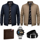 [LEVE 2 PAGUE 1] Jaqueta Masculina Prime em SoftShell Impermeável e Forrada +3 BRINDES: Relógio, Cinto e Carteira
