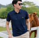 [LEVE 5 PAGUE 3] Polo Masculina Aurion em Seda Gelo e Elastano Premium (Visual de Quem Lidera)